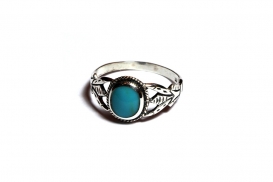 Bague Gypsy Pierre Turquoise Argent