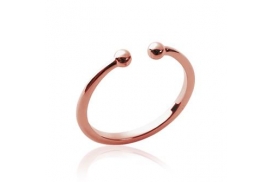 Bague Fine Piercing Or Rose