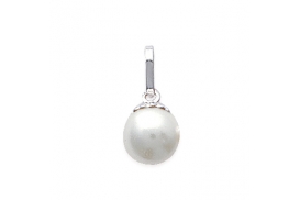 Pendentif Charm Perle Argent