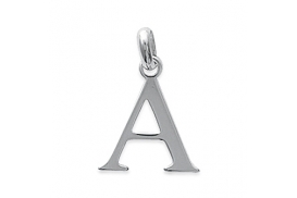 Pendentif Charm Lettre A Argent