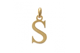 Pendentif Charm Lettre S Or jaune